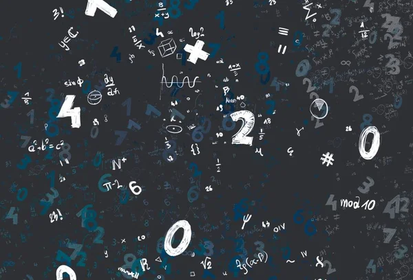 Math Ilustración Abstract Background Numbers Copy Space — Foto de Stock