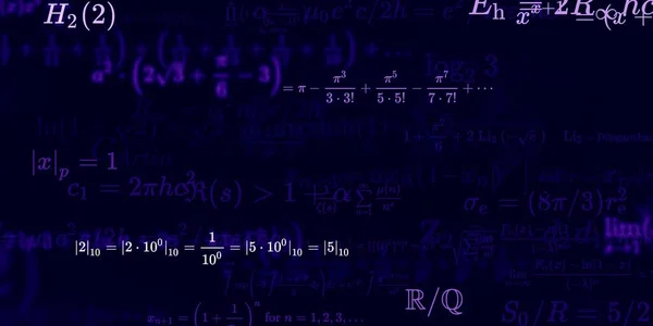 Formação Matemática Com Fórmulas Ilustração Perfeita — Fotografia de Stock