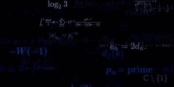 Sfondo Matematico Con Formule Illustrazione Senza Soluzione Continuità — Foto Stock