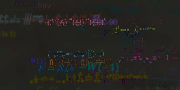 Mathématiques Fond Avec Des Formules Illustration Transparente Modèle Abstrait Avec — Photo