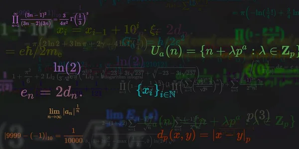 Historia Matemática Con Fórmulas Ilustración Perfecta — Foto de Stock