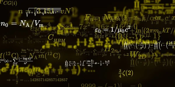 Matematika Pozadí Vzorci Bezproblémové Ilustrace Abstraktní Vzor Barevnými Symboly — Stock fotografie