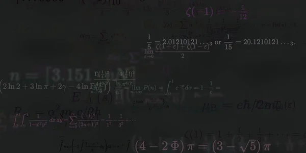 Historia Matemática Con Fórmulas Ilustración Perfecta — Foto de Stock