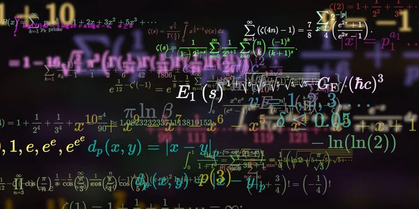 Sfondo Matematico Con Formule Illustrazione Senza Soluzione Continuità — Foto Stock