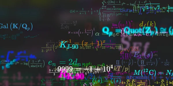 Formação Matemática Com Fórmulas Ilustração Perfeita — Fotografia de Stock