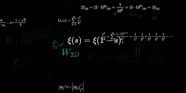 Wiskunde Achtergrond Met Formules Naadloze Illustratie — Stockfoto