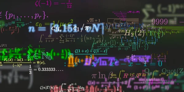 Historia Matemática Con Fórmulas Ilustración Perfecta — Foto de Stock