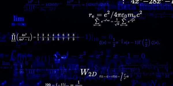 Formüllü Matematik Arkaplanı Kusursuz Illüstrasyon — Stok fotoğraf