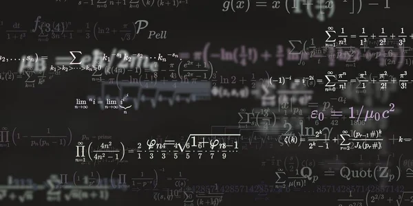 Historia Matemática Con Fórmulas Ilustración Perfecta — Foto de Stock