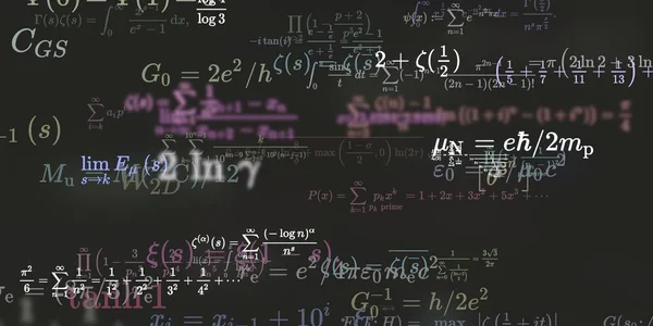 Historia Matemática Con Fórmulas Ilustración Perfecta — Foto de Stock