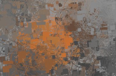 Soyut arka plan sanatı. 2D çizim. Etkileyici yağlı boya resim. Tuvalde fırça darbeleri. Modern sanat. Çok renkli arkaplan. Çağdaş sanat. İfade. Sanatsal dijital palet.