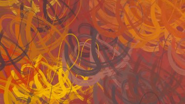 Soyut arka plan sanatı. 2D çizim. Etkileyici yağlı boya resim. Tuvalde fırça darbeleri. Modern sanat. Çok renkli arkaplan. Çağdaş sanat. İfade. Sanatsal dijital palet.