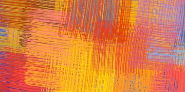 Soyut arka plan sanatı. 2D çizim. Etkileyici yağlı boya resim. Tuvalde fırça darbeleri. Modern sanat. Çok renkli arkaplan. Çağdaş sanat. İfade. Sanatsal dijital palet.