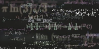 Formüllü matematik arkaplanı, kusursuz illüstrasyon   