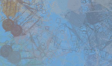 Soyut arka plan sanatı. 2D çizim. Etkileyici yağlı boya resim. Tuvalde fırça darbeleri. Modern sanat. Çok renkli arkaplan. Çağdaş sanat. İfade. Sanatsal dijital palet.