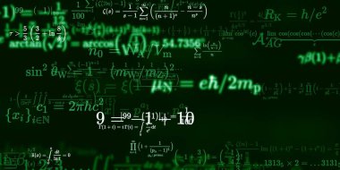 Formüllü matematik arkaplanı, kusursuz illüstrasyon   