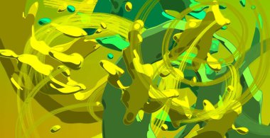 Soyut arka plan sanatı. 3 boyutlu illüstrasyon. Tuvalde fırça darbeleri. Çok renkli arkaplan. Çağdaş sanat. Sanatsal dijital palet.