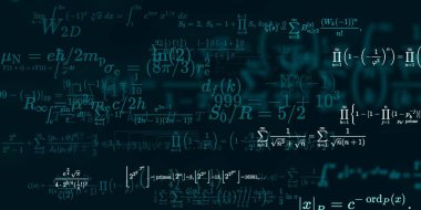 Formüllü matematik arkaplanı, kusursuz illüstrasyon   