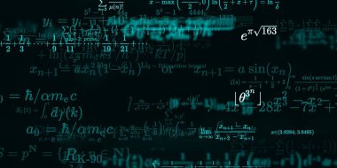 Formüllü matematik arkaplanı, kusursuz illüstrasyon   