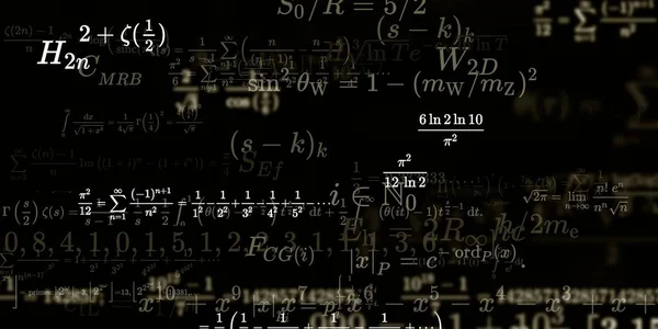 Historia Matemática Con Fórmulas Ilustración Perfecta — Foto de Stock