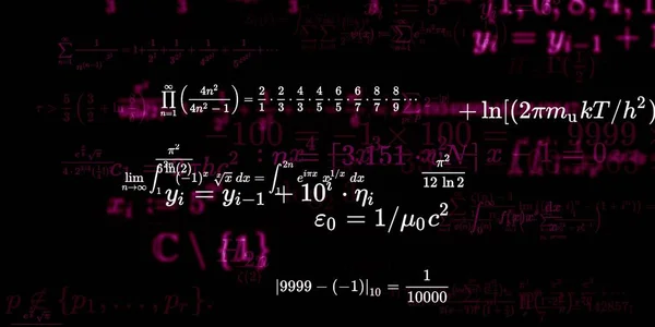 Formação Matemática Com Fórmulas Ilustração Perfeita — Fotografia de Stock