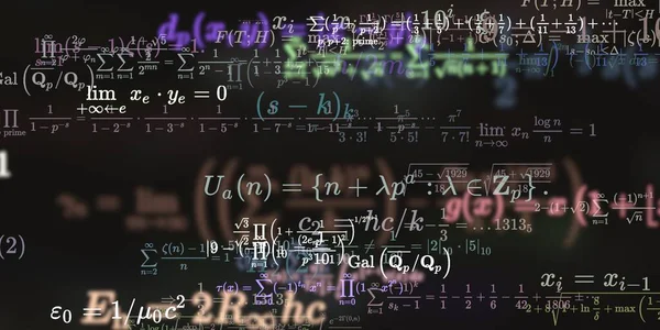 Historia Matemática Con Fórmulas Ilustración Perfecta — Foto de Stock