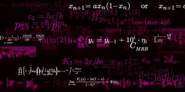 Formüllü Matematik Arkaplanı Kusursuz Illüstrasyon — Stok fotoğraf