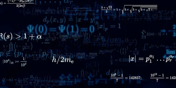 Sfondo Matematico Con Formule Illustrazione Senza Soluzione Continuità — Foto Stock