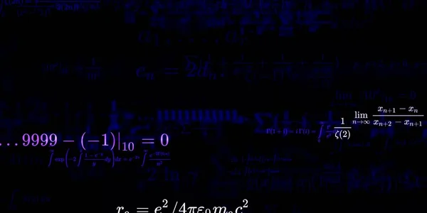 Historia Matemática Con Fórmulas Ilustración Perfecta Modelo Abstracto Con Símbolos —  Fotos de Stock