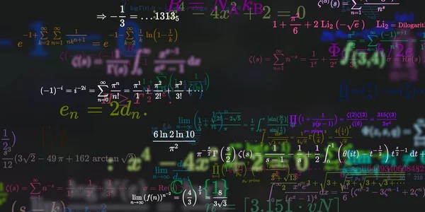 Formação Matemática Com Fórmulas Ilustração Perfeita — Fotografia de Stock