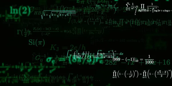 Tło Matematyczne Wzorami Bezproblemowa Ilustracja — Zdjęcie stockowe