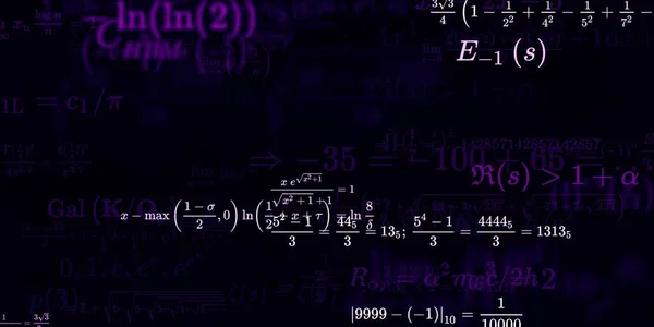 Sfondo Matematico Con Formule Illustrazione Senza Soluzione Continuità — Foto Stock