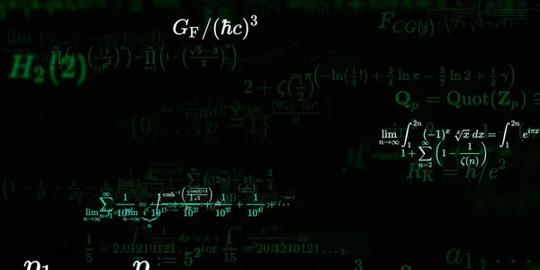 Historia Matemática Con Fórmulas Ilustración Perfecta — Foto de Stock