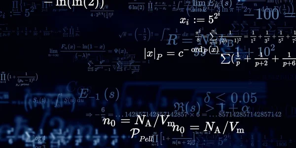 Sfondo Matematico Con Formule Illustrazione Senza Soluzione Continuità — Foto Stock