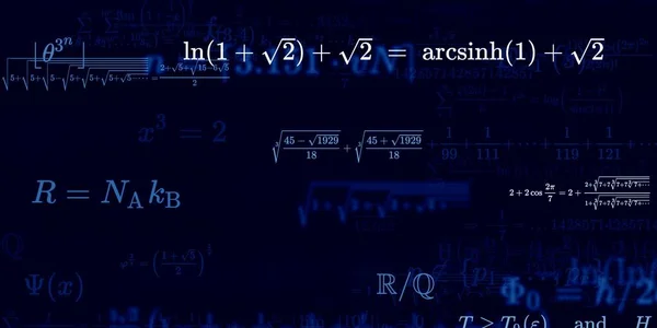 Математичне Тло Формулами Безшовна Ілюстрація — стокове фото