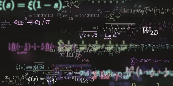 Formação Matemática Com Fórmulas Ilustração Perfeita — Fotografia de Stock