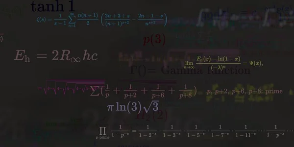 Historia Matemática Con Fórmulas Ilustración Perfecta — Foto de Stock