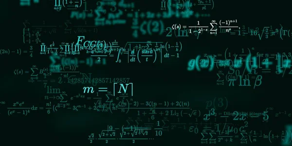 Sfondo Matematico Con Formule Illustrazione Senza Soluzione Continuità — Foto Stock