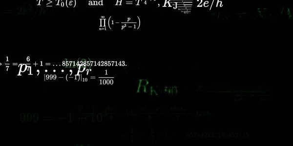 Historia Matemática Con Fórmulas Ilustración Perfecta — Foto de Stock