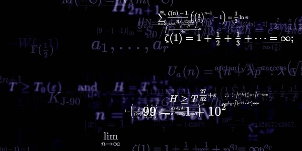 Formação Matemática Com Fórmulas Ilustração Perfeita — Fotografia de Stock