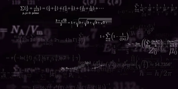 Formação Matemática Com Fórmulas Ilustração Perfeita — Fotografia de Stock