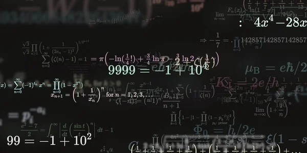 Formação Matemática Com Fórmulas Ilustração Perfeita — Fotografia de Stock