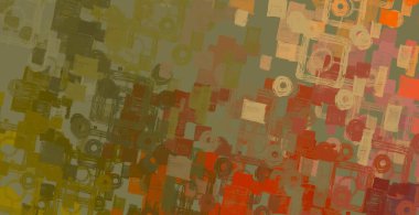 Soyut arka plan sanatı. 2D çizim. Etkileyici yağlı boya resim. Tuvalde fırça darbeleri. Modern sanat. Çok renkli arkaplan. Çağdaş sanat. İfade. Sanatsal dijital palet.