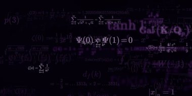 Formüllü matematik arkaplanı, kusursuz illüstrasyon   