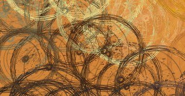 Soyut arka plan sanatı. 2D çizim. Etkileyici yağlı boya resim. Tuvalde fırça darbeleri. Modern sanat. Çok renkli arkaplan. Çağdaş sanat. İfade. Sanatsal dijital palet.