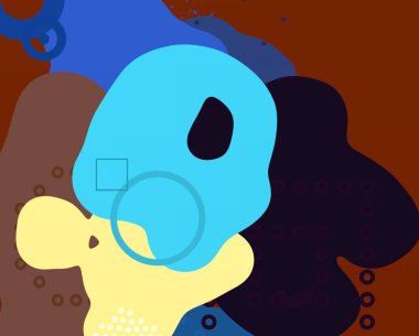 Soyut arka plan sanatı. 3 boyutlu illüstrasyon. Tuvalde fırça darbeleri. Çok renkli arkaplan. Çağdaş sanat. Sanatsal dijital palet.