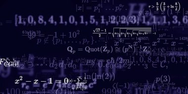 Formüllü matematik arkaplanı, kusursuz illüstrasyon   