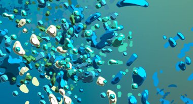 Soyut arka plan sanatı. 3 boyutlu illüstrasyon. Tuvalde fırça darbeleri. Çok renkli arkaplan. Çağdaş sanat. Sanatsal dijital palet.