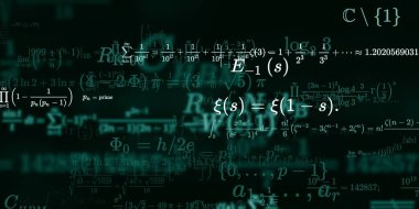 Formüllü matematik arkaplanı, kusursuz illüstrasyon   