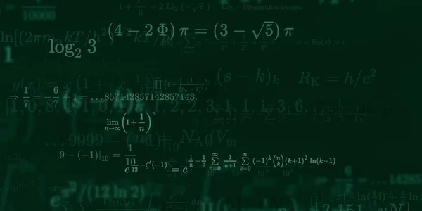 Historia Matemática Con Fórmulas Ilustración Perfecta — Foto de Stock